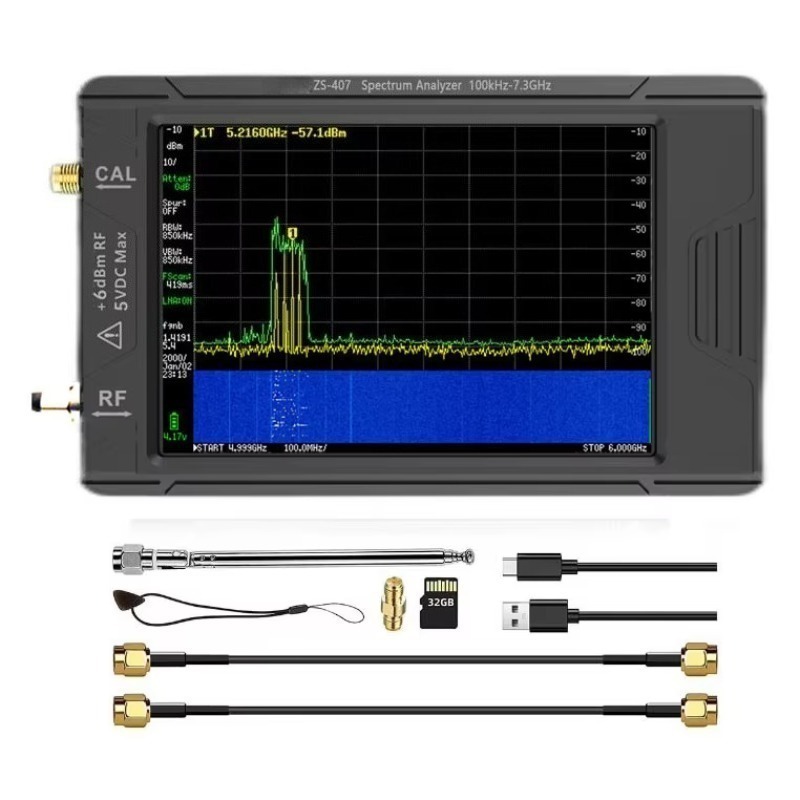 Signal Generator Spectrum Analyzer - Analizator widma przenośny z ekranem 4-calowym
