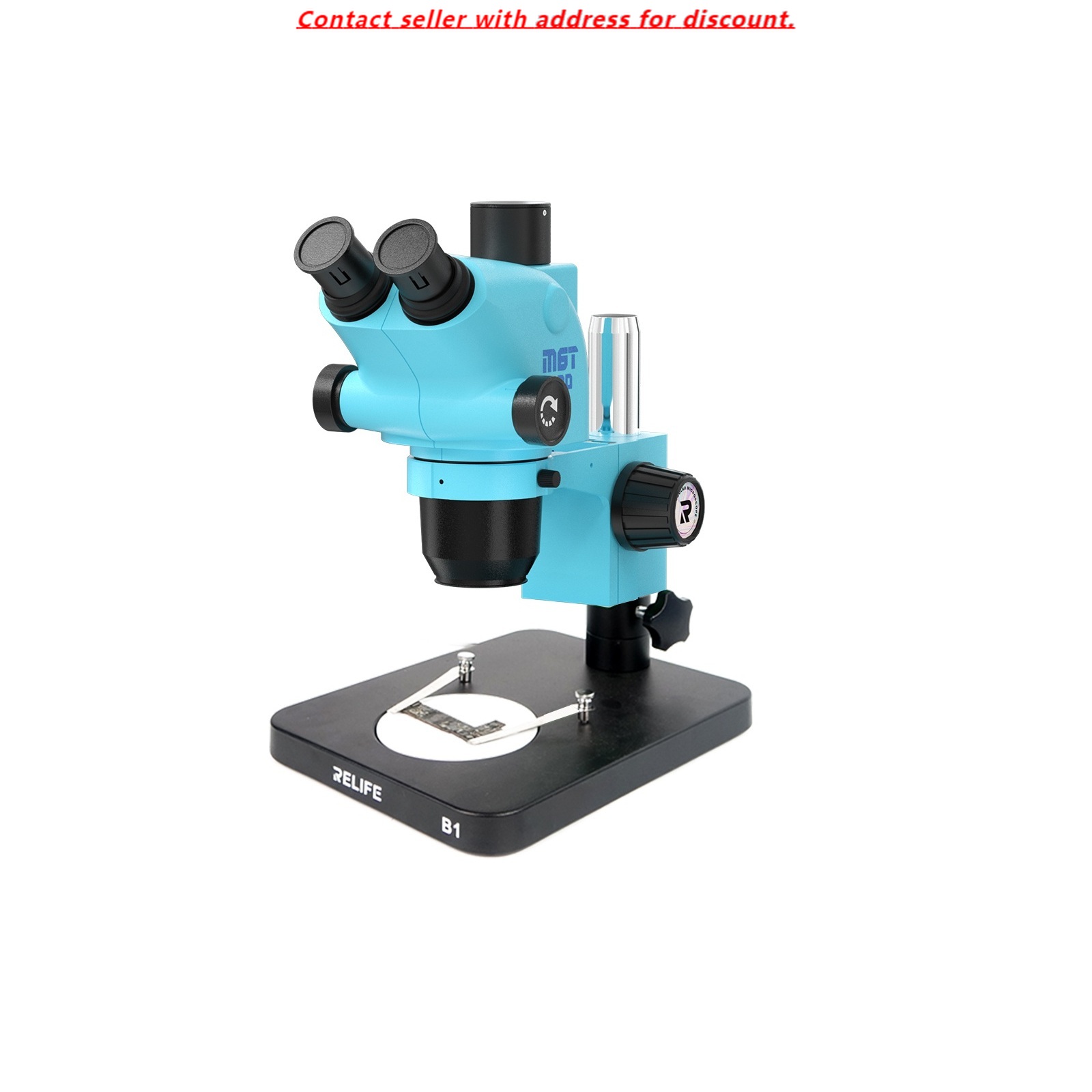 Stereo Trinocular Microscope Pcb - Mikroskop stereoskopowy trójokularowy HD RELIFE RL-M6T