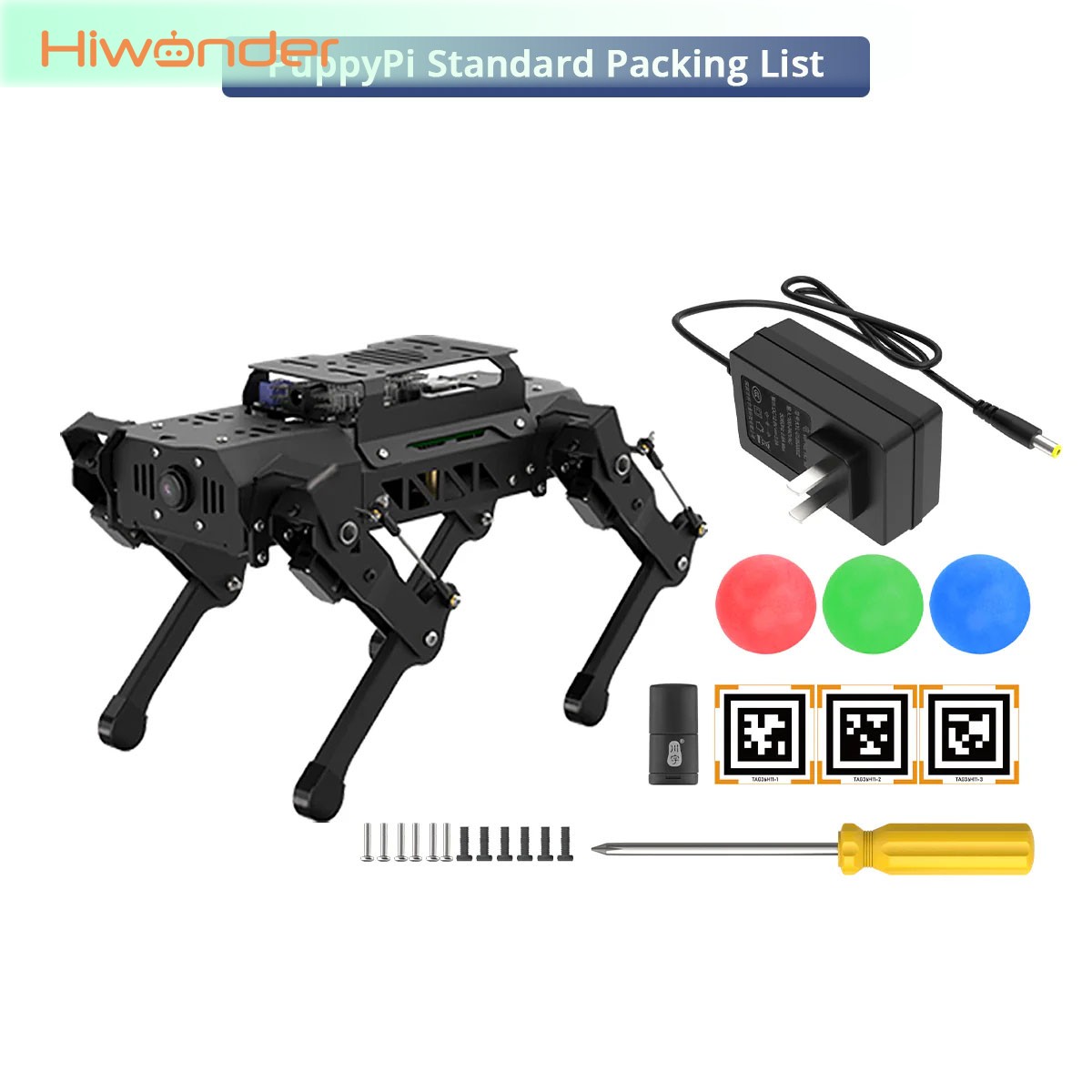 Raspberry Pi 5 8Gb Kit - Hiwonder PuppyPi Standard Kit Robot Pies