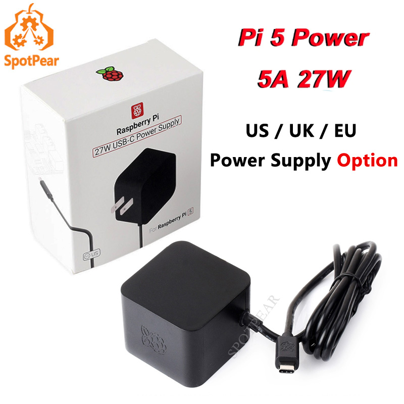 Raspberry Pi 5 8Gb Kit - Oryginalny oficjalny zasilacz USB 5 v5a