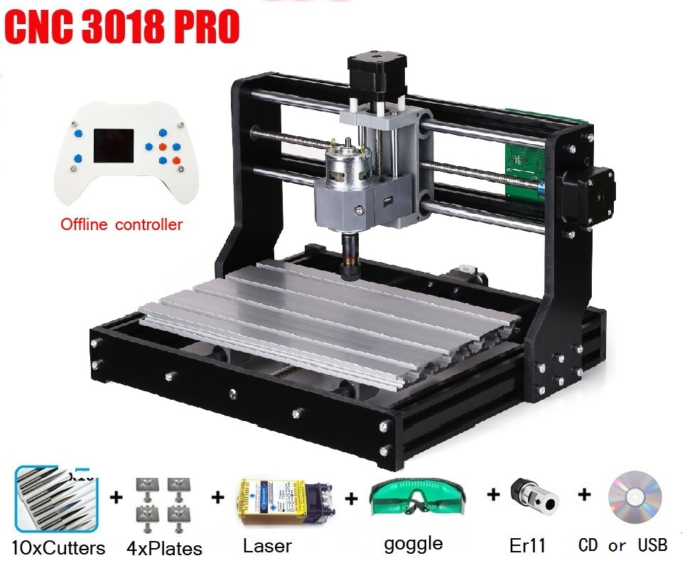 Mini Laser Engraver Cnc Router - Frezarka CNC 3018 PRO Laserowa do