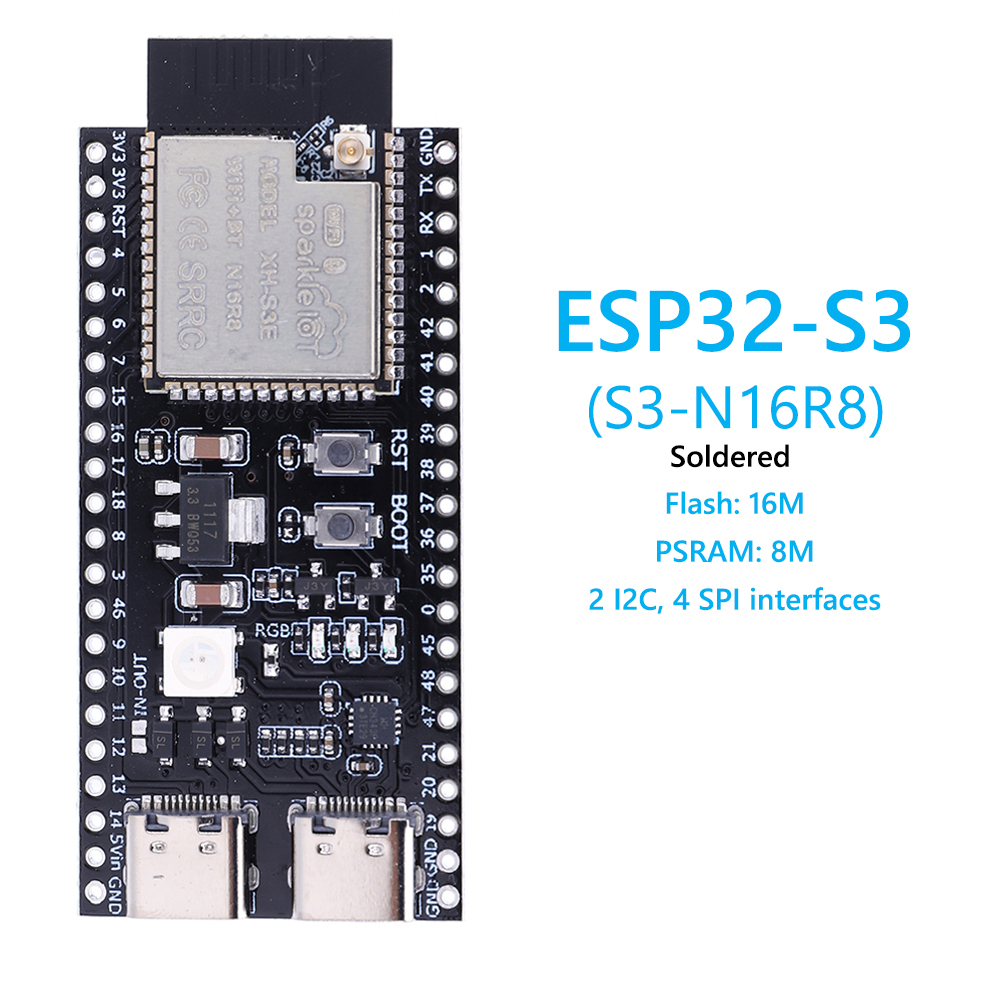 Esp32 S3 Development Board Lot - Płytka rozwojowa ESP32 S3 z zestawem