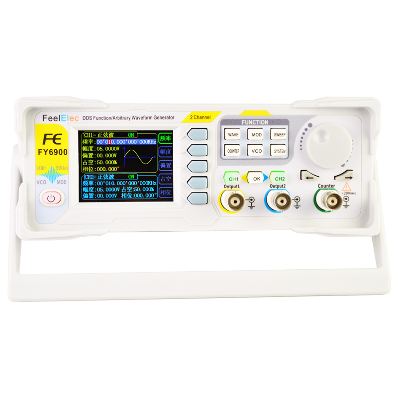Function Arbitrary Waveform Generator - Nowy FY6900 60MHz podwójny kanał DDS
