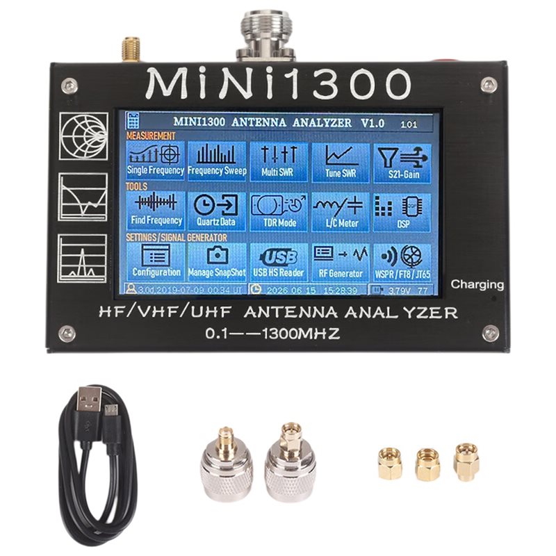 Signal Generator Spectrum Analyzer - ALIM-Mini1300 4.3-calowy analizator anten VHF/UHF 0.1-1300Mhz,