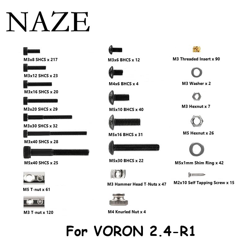 Voron 2.4 R2 Kit - NAZE Voron2.4 drukarka 3D R1/R2 V2.4