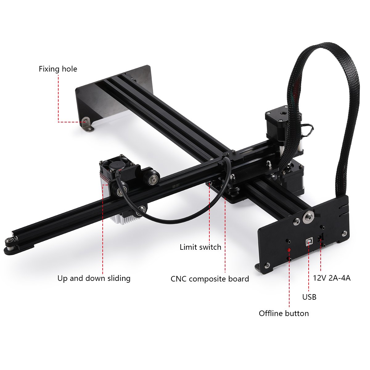 Na stanie NEJE 3 PLUS N40630 3 – Mini Laser Engraver Cnc Router recenzja i cena