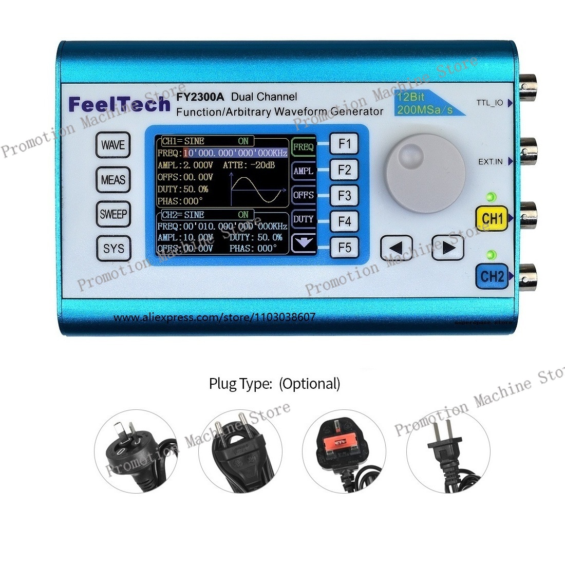 Generator sygnałów funkcjonaln – Function Arbitrary Waveform Generator recenzja i cena