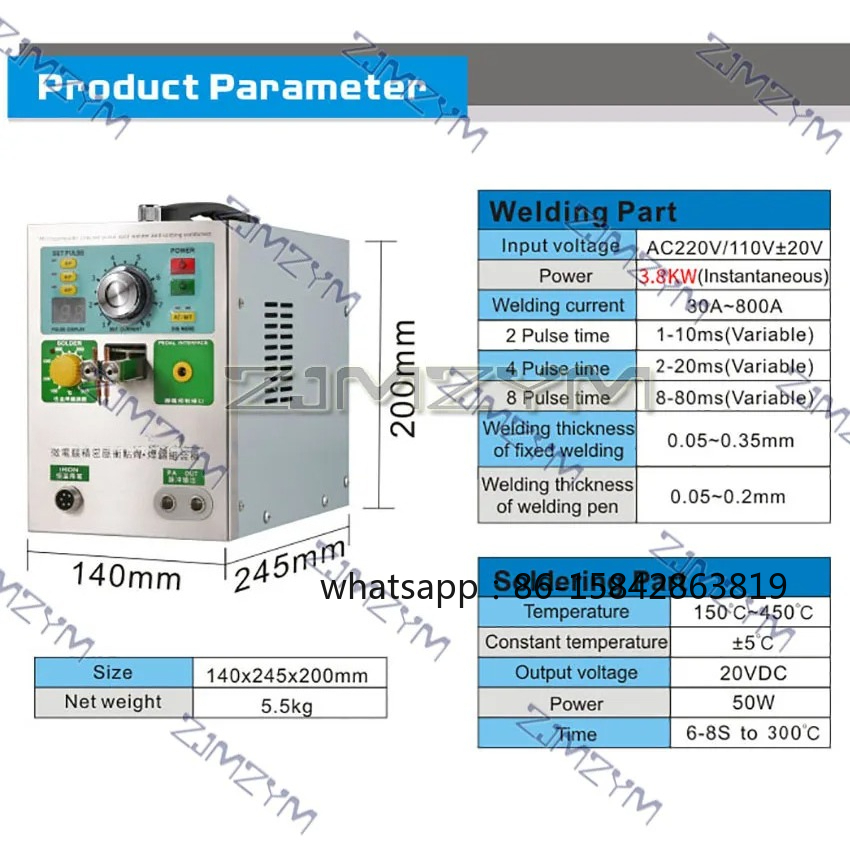 Automatyczna zgrzewarka indukc – Spot Welder 18650 Battery Pack recenzja i cena