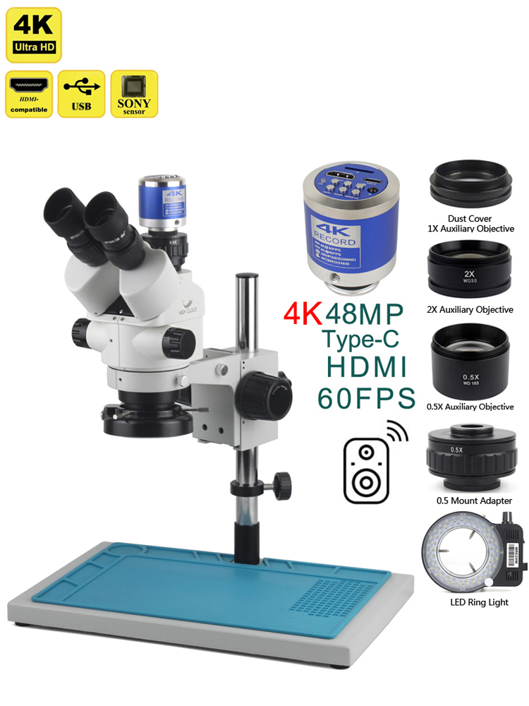 3.5X-90X Simul-Focal Stereo Tr – Stereo Trinocular Microscope Pcb recenzja i cena