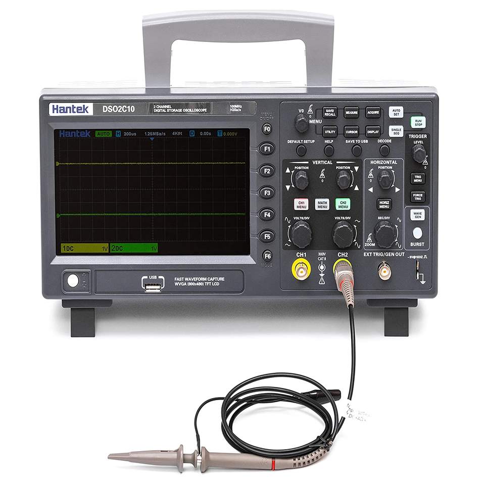 Hantek DSO2C10 2-kanałowy oscy – Digital Storage Oscilloscope 100Mhz recenzja i cena