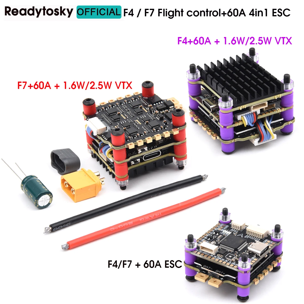 4.9G-5.8G 1.6W / 2.5W VTX + F7 – Fpv Flight Controller F7 Stack 60A recenzja i cena
