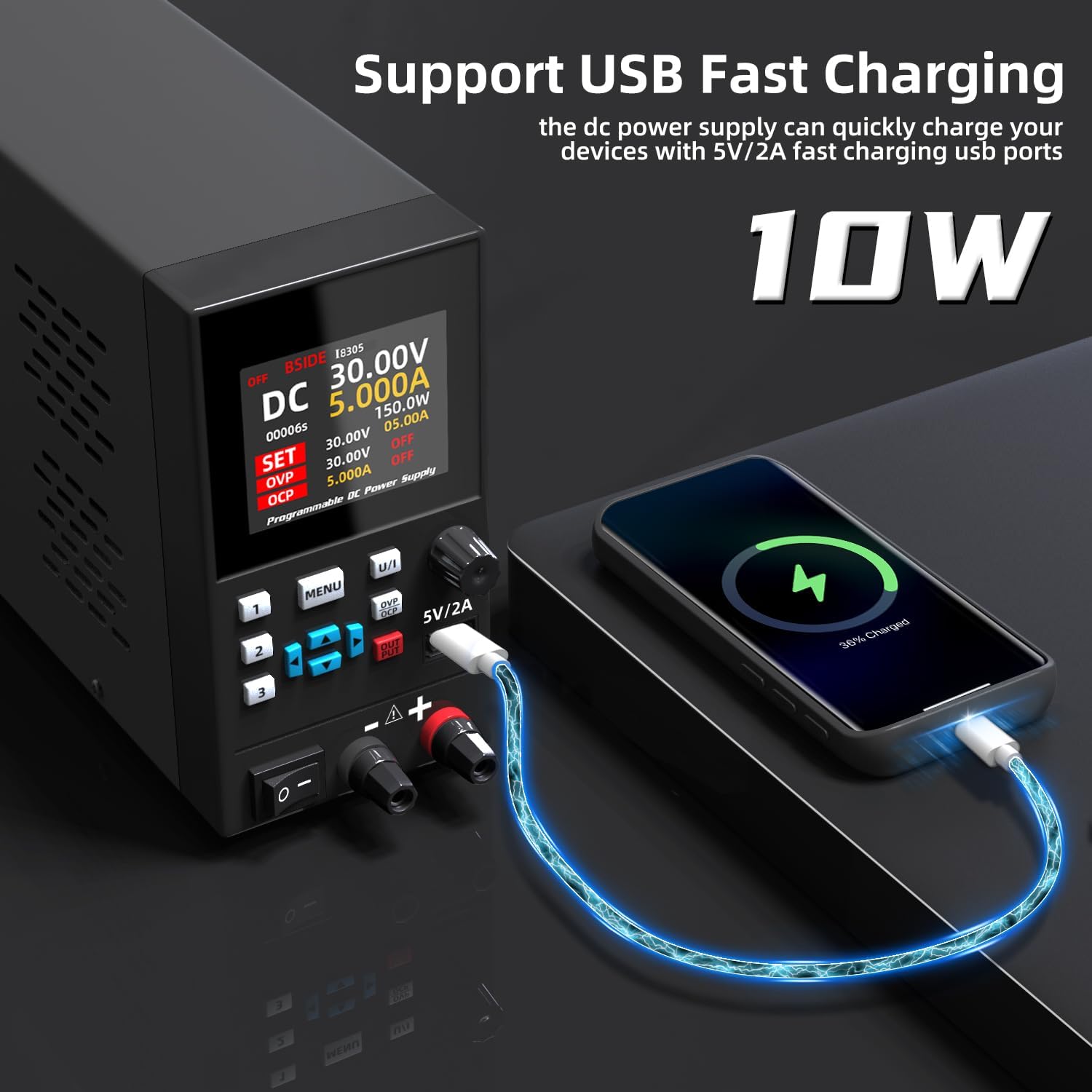 Zasilacz laboratoryjny BSIDE D – Programmable Dc Power Supply 30V 10A recenzja i cena