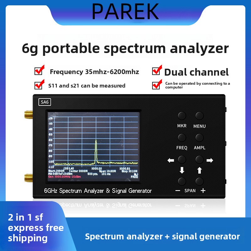Analizator widma przenośny SA6 – Signal Generator Spectrum Analyzer recenzja i cena