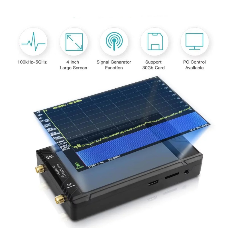 Nowy przenośny analizator widm – Signal Generator Spectrum Analyzer recenzja i cena