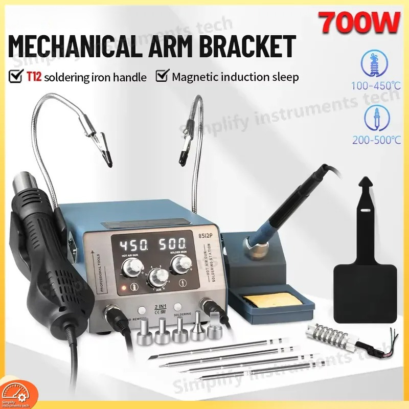 Stacja lutownicza 8512P 700W 2 – Hot Air Rework Station T12 recenzja i cena