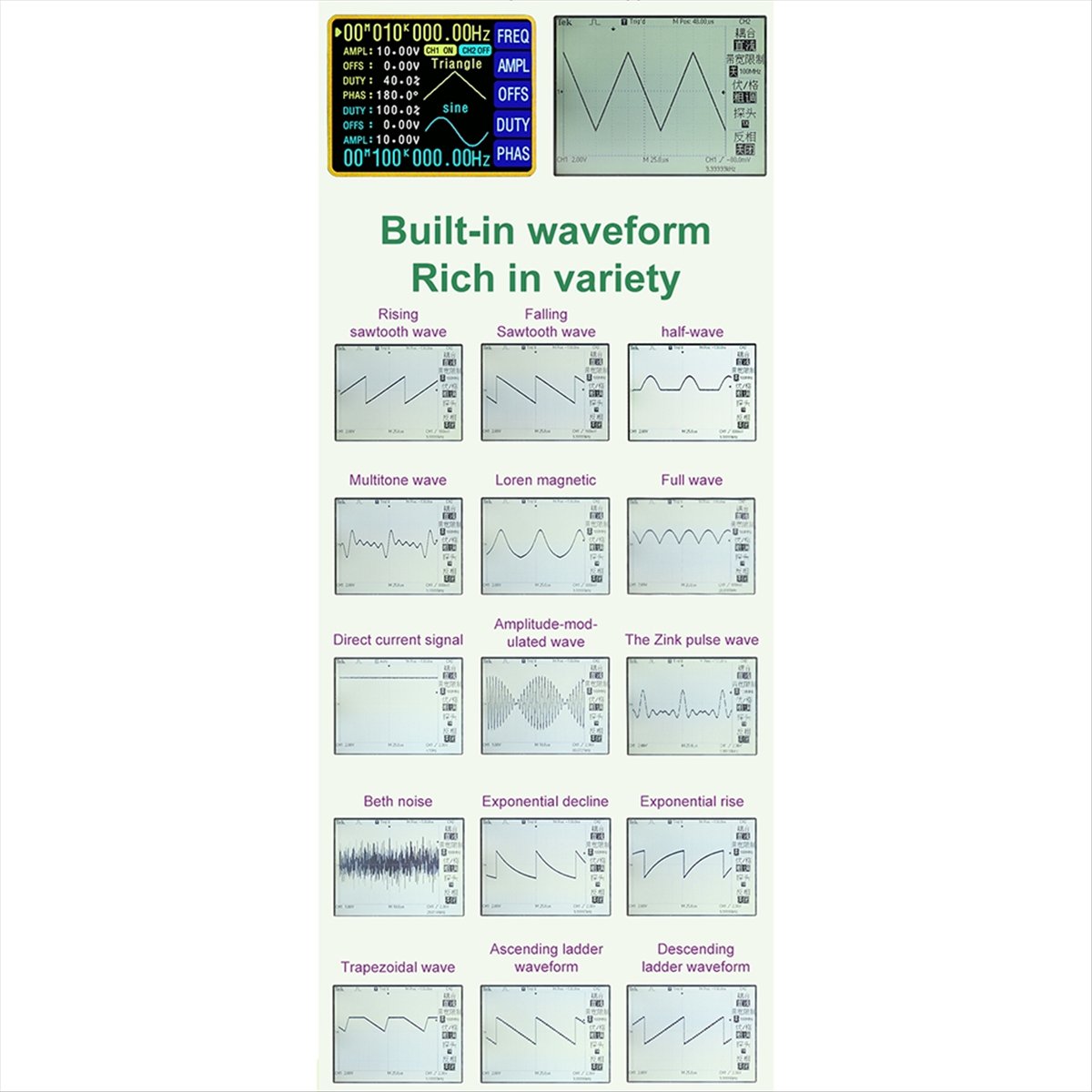 OKgood 2.4-calowy wyświetlacz  – Function Arbitrary Waveform Generator recenzja i cena