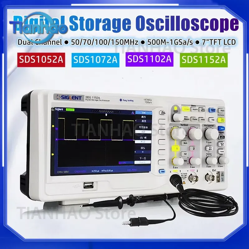 Oscyloskop cyfrowy do SIGLENT  – Digital Storage Oscilloscope 100Mhz recenzja i cena