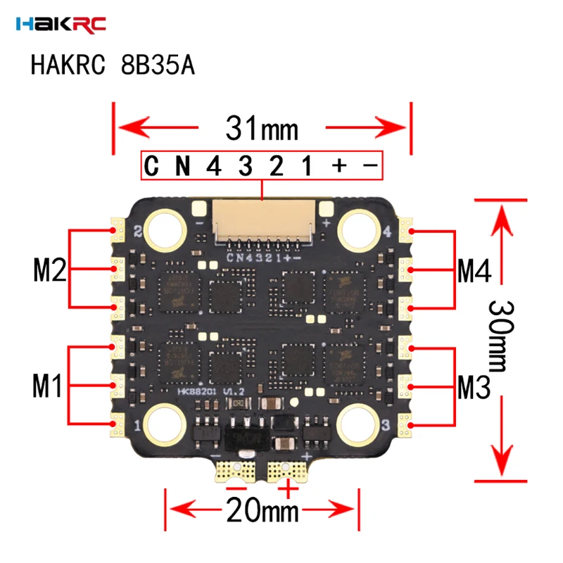 HAKRC F7220 V2 F7 Mini Kontrol – Fpv Flight Controller F7 Stack 60A recenzja i cena